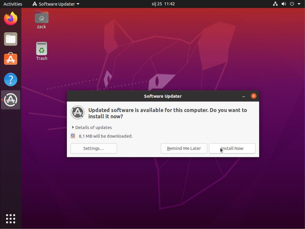 Ubuntu Desktop Installation - Install updates