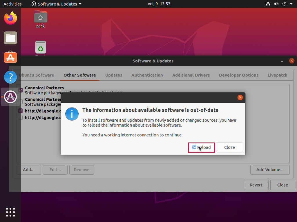 Ubuntu 20.04 Customization - Repo reload