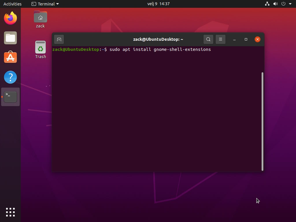 Ubuntu 20.04 Customization - Install GNOME shell extensions