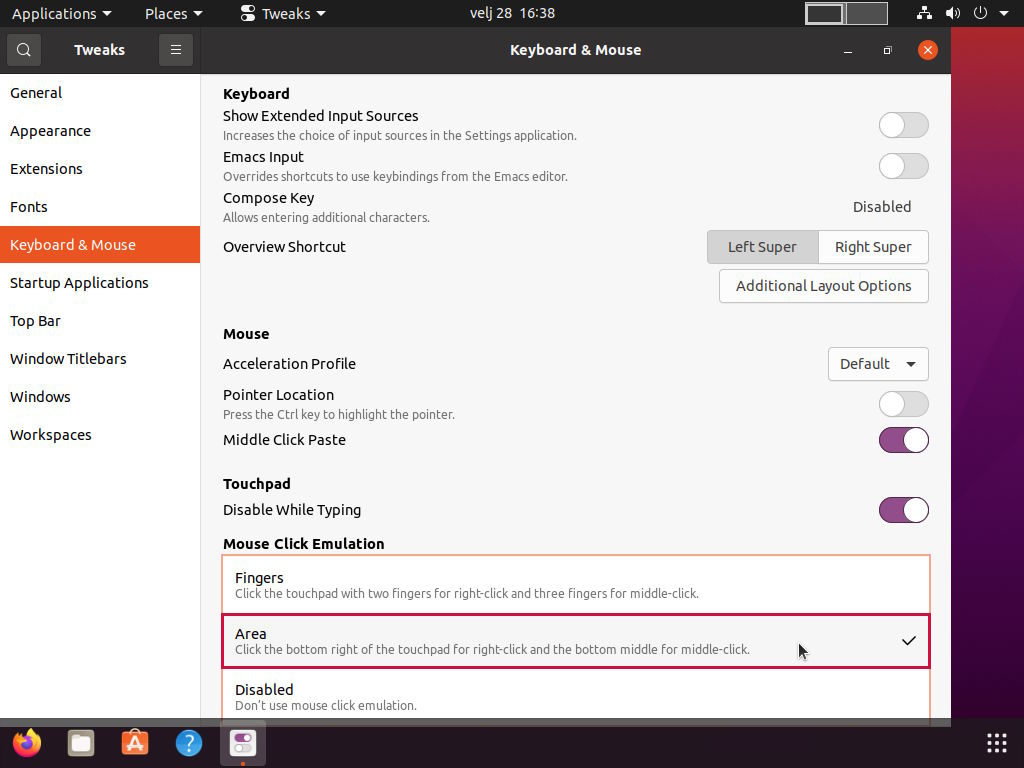 Ubuntu 20.04 Customization - Keyboard & Mouse