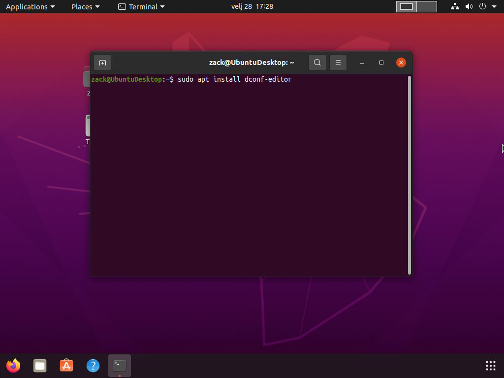 Ubuntu 20.04 Customization - Install Dconf