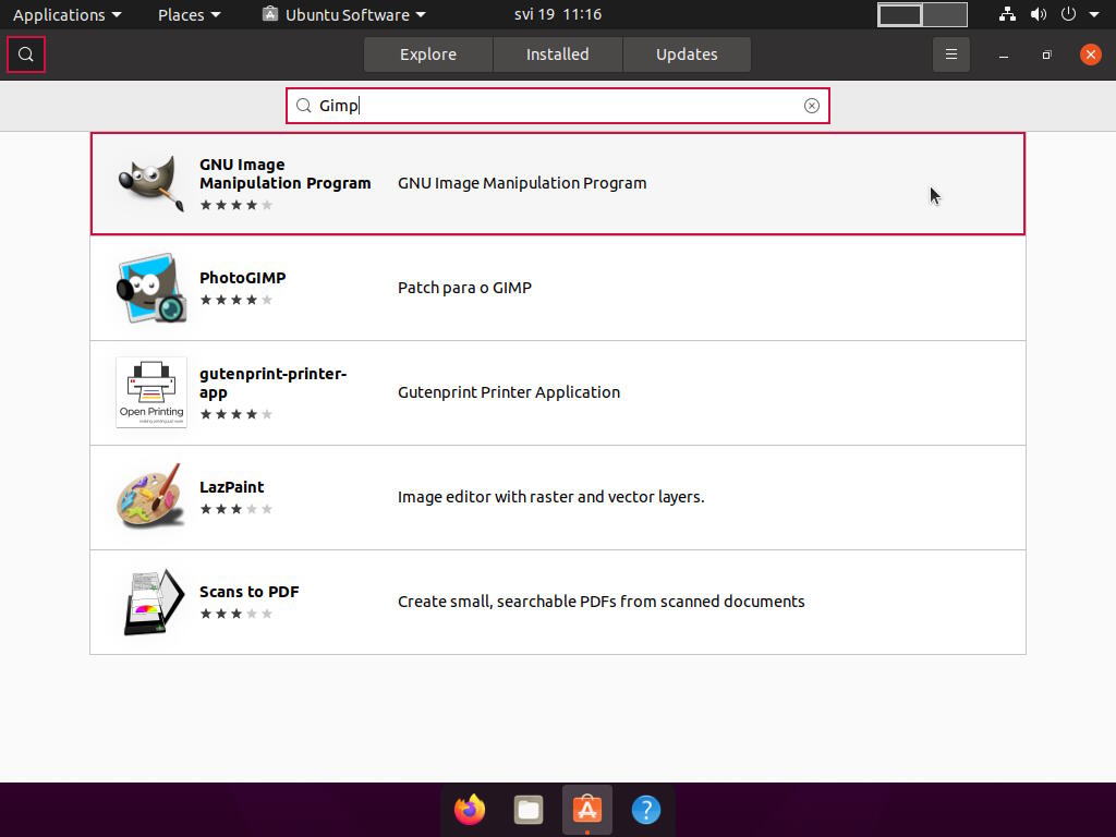 Ubuntu 20.04 Recommended Apps - Gimp