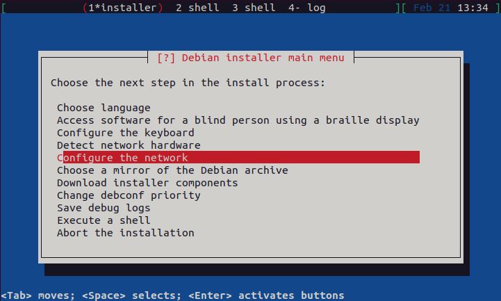 Home/Small Office Debian Server - Configure Network