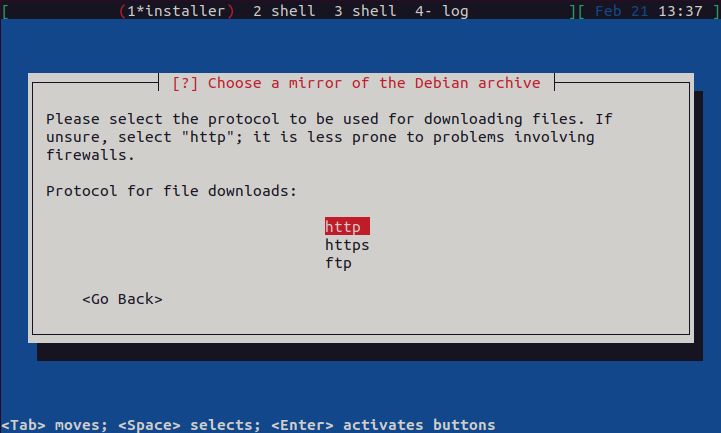 Home/Small Office Debian Server - Mirror Protocol