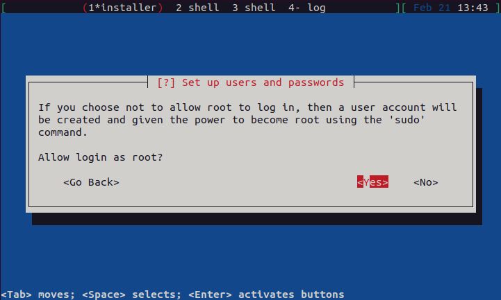 Home/Small Office Debian Server - Allow Root Login
