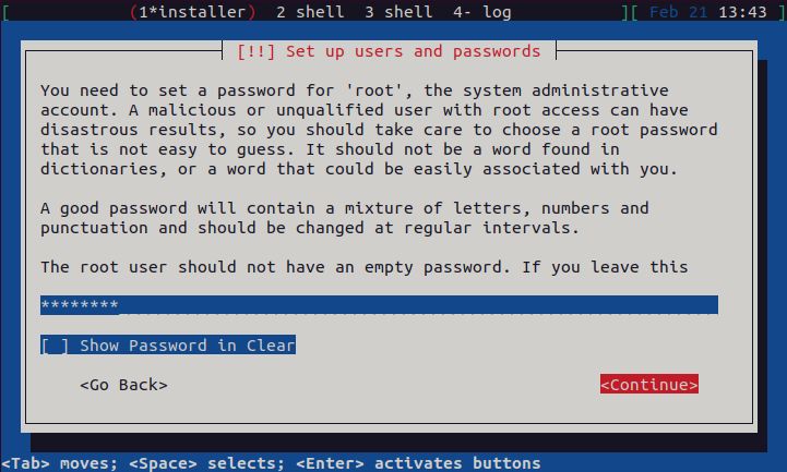 Home/Small Office Debian Server - Root Password