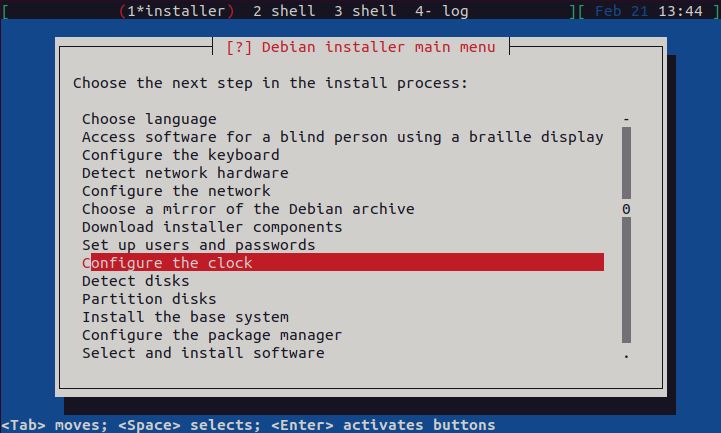 Home/Small Office Debian Server - Clock Configuration