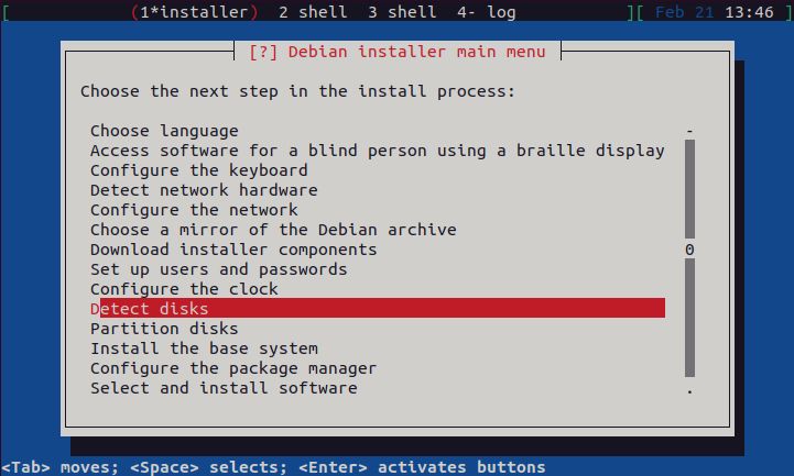 Home/Small Office Debian Server - Detect Disks