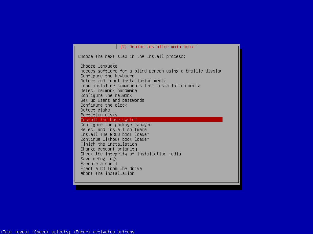 Debian Disk Encryption - Install Base System
