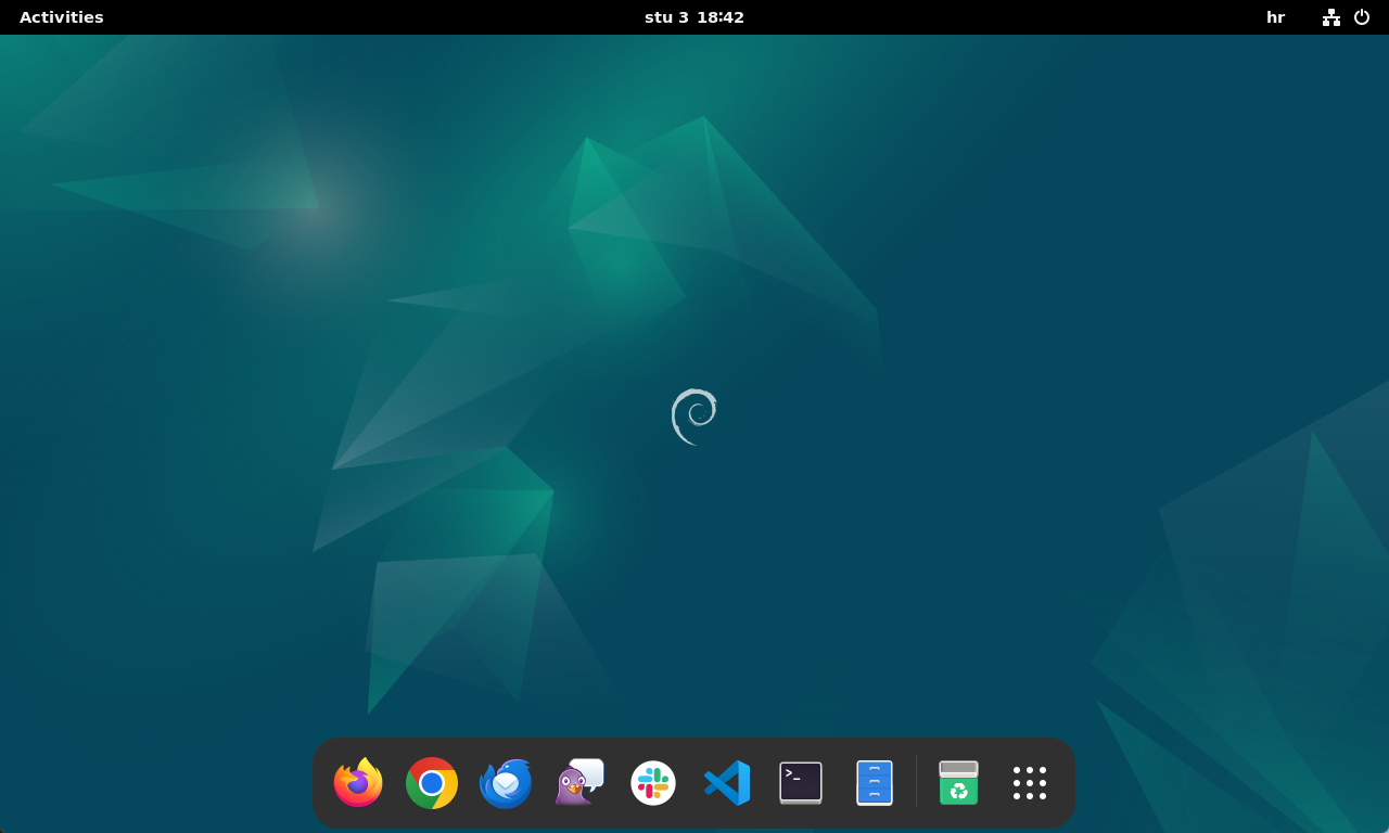 GNOME Customization on Debian - Apps in Dock